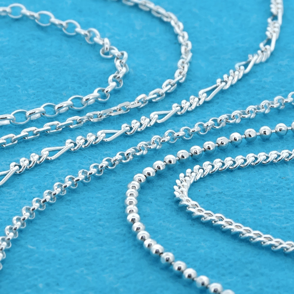 Featured Wholesale 925 silver chain roll For Men and Women 